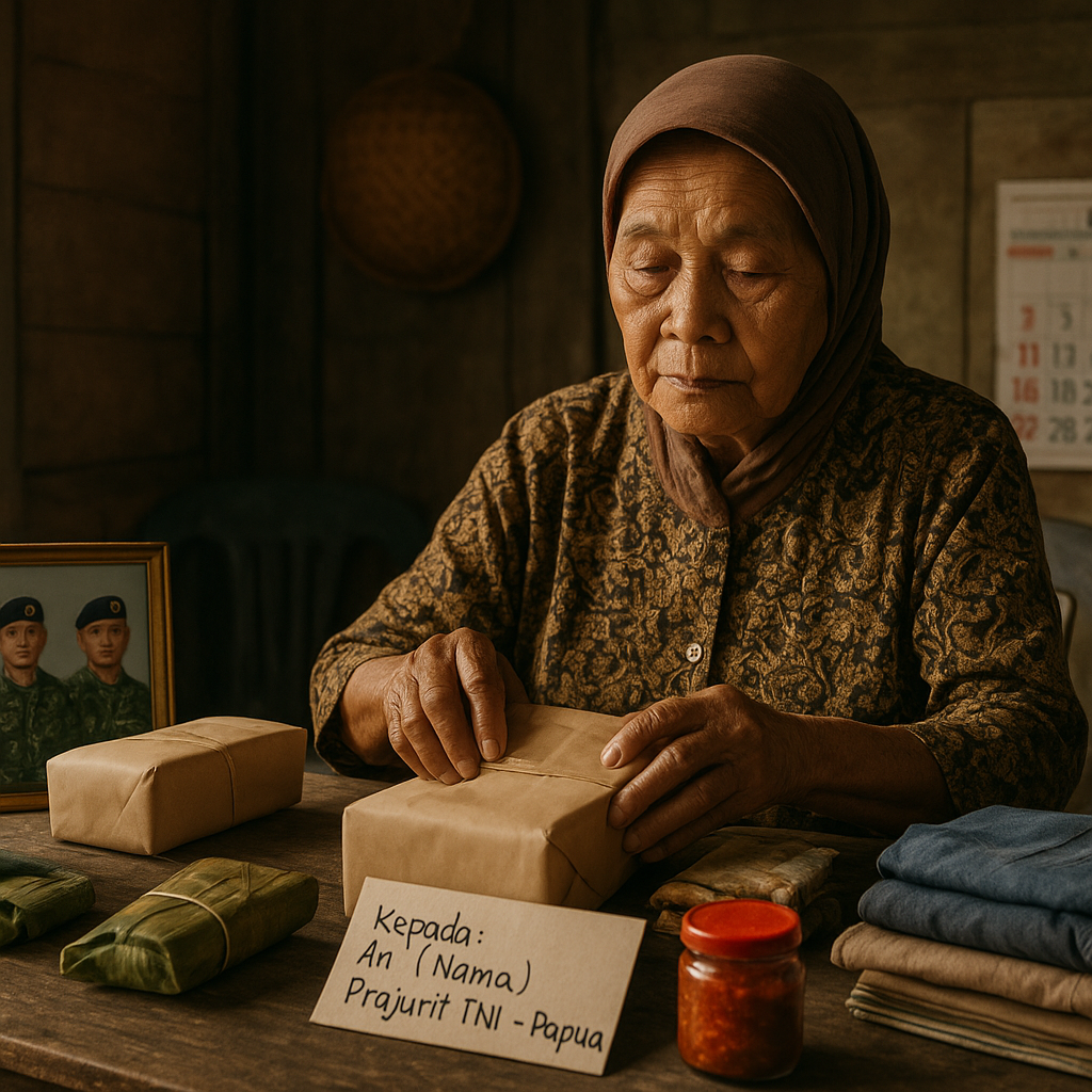 Ibu 80 Tahun di Blora Rutin Kirim Parcel untuk Dua Anaknya yang Masih Aktif Jadi Prajurit TNI