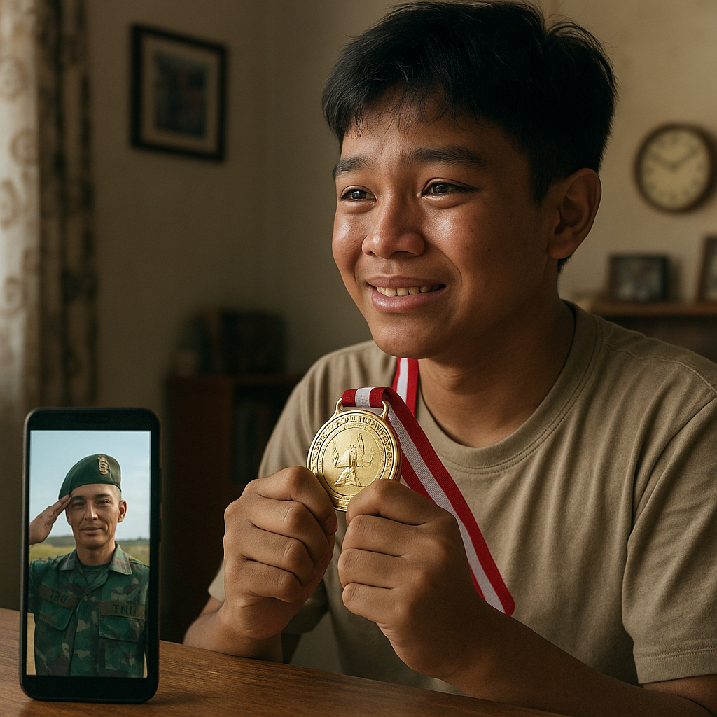 Anak Prajurit TNI Raih Juara Olimpiade Sains: 'Hadiah untuk Ayah di Medan Tugas'