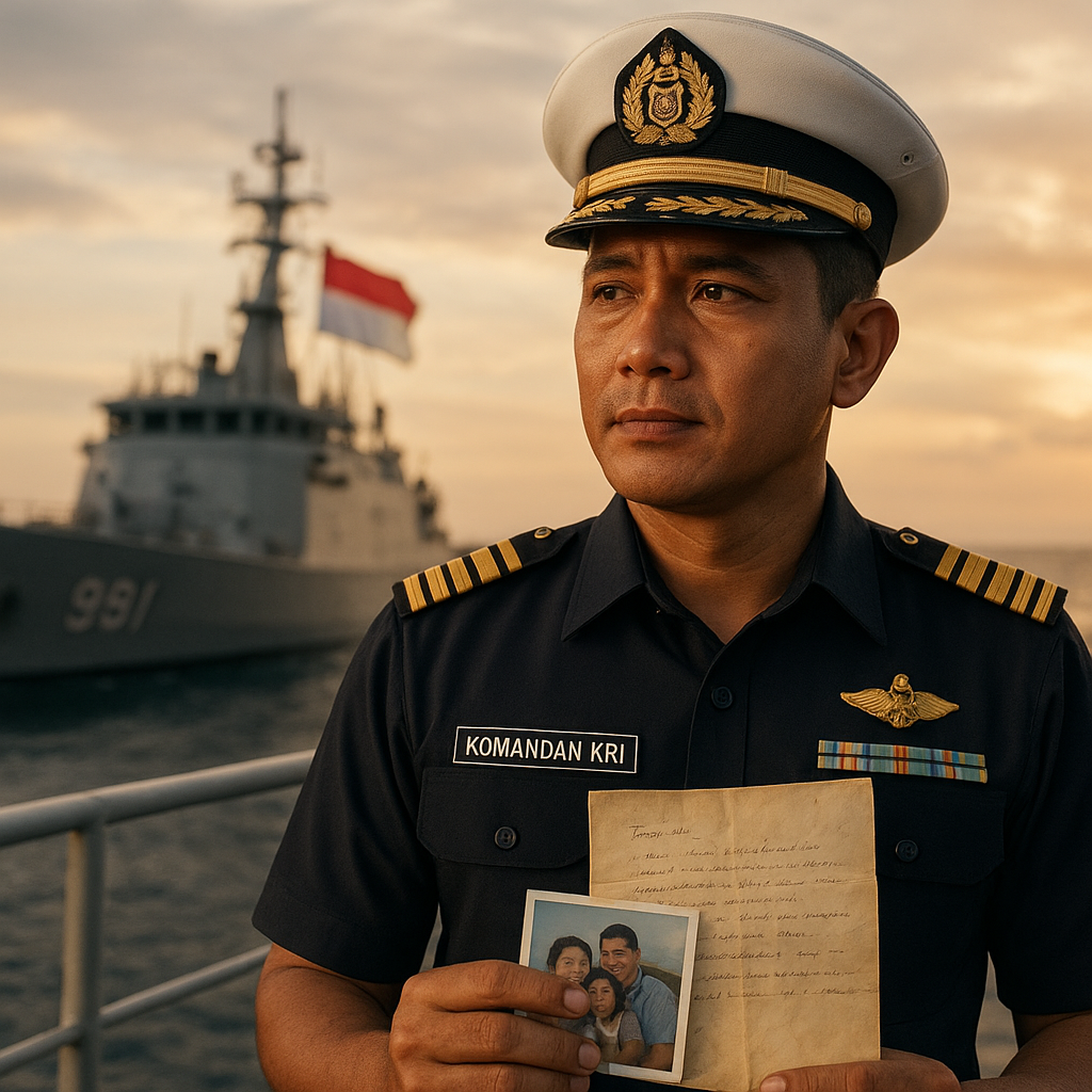 Surat Cinta dari Kapal Perang: Komandan KRI dan Rindu Keluarga di Tengah Patroli