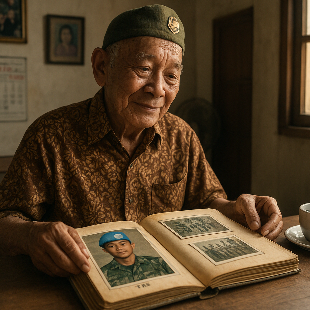 Kakek Purnawirawan TNI AD Menanti Cucu dari Misi Perdamaian: "Saya Tunggu Ceritamu"