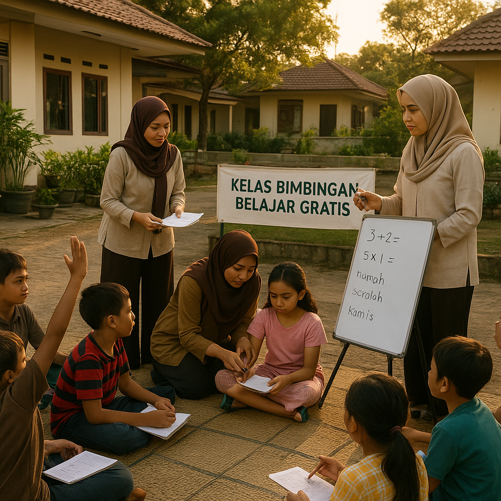 Komunitas Istri Prajurit Dirikan Kelas Bimbingan Belajar Gratis untuk Anak-anak Prajurit