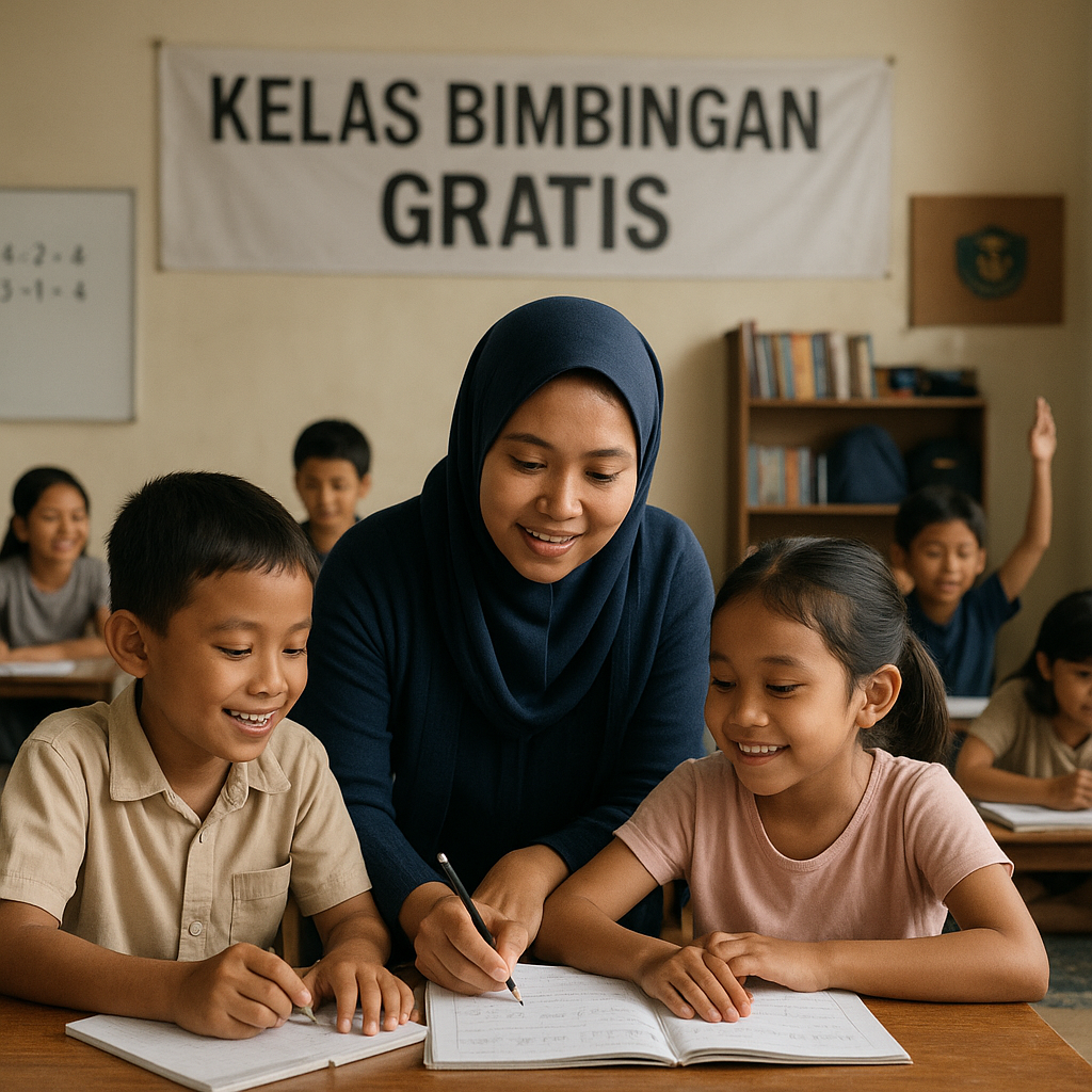 Istri Prajurit TNI AL Dirikan Kelas Bimbingan Gratis untuk Anak-Anak di Perumahan Marinir