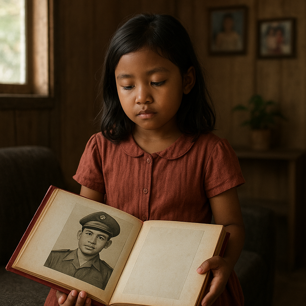 Gadis Cilik Penjaga Album Foto Ayahnya yang Gugur di Puncak Cartenz: 'Ayah di Sini Selalu Melindungi'