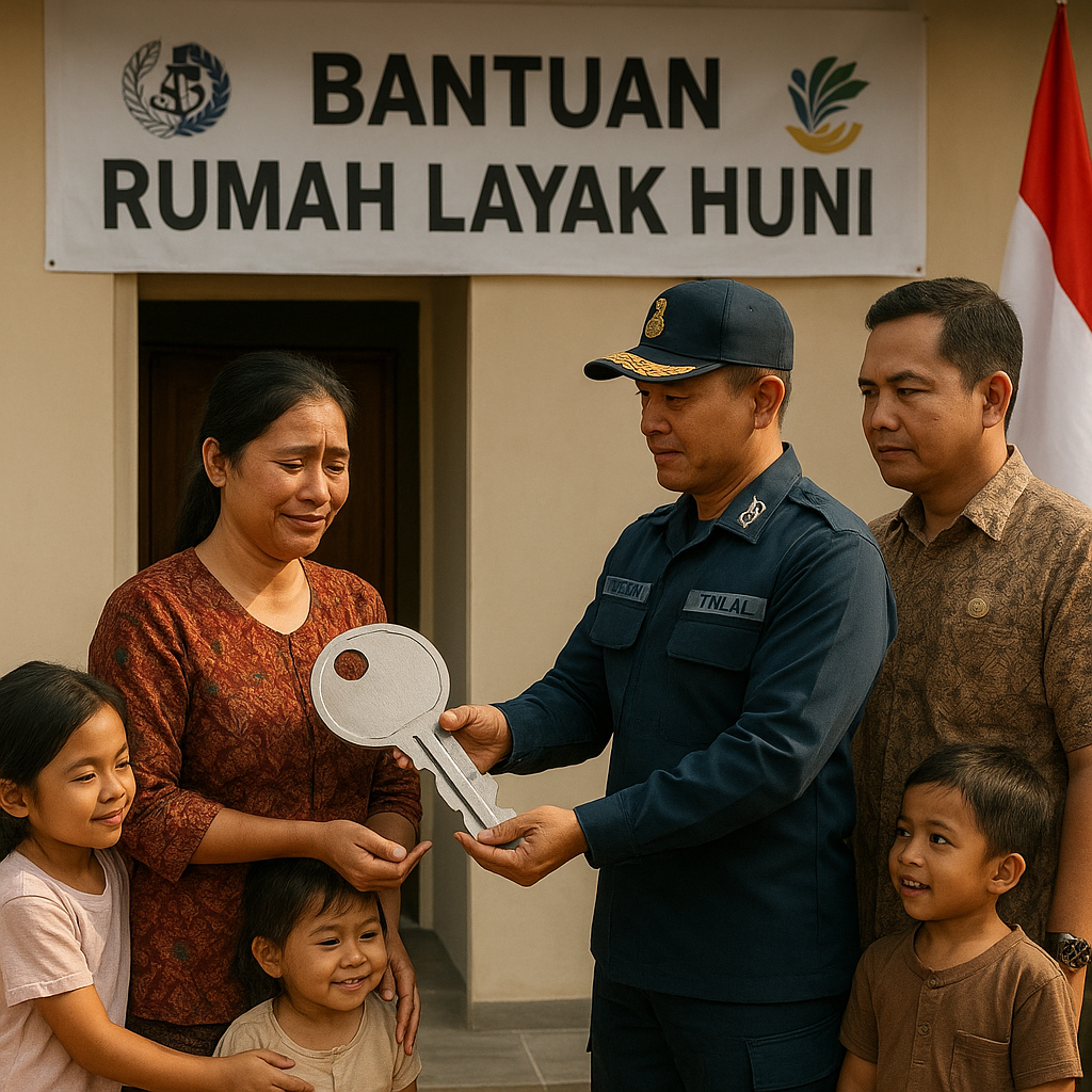 Bantuan Rumah Layak Huni untuk Janda Prajurit TNI AL Korban KRI Nanggala: Air Mata Haru Ibu Tiga Anak
