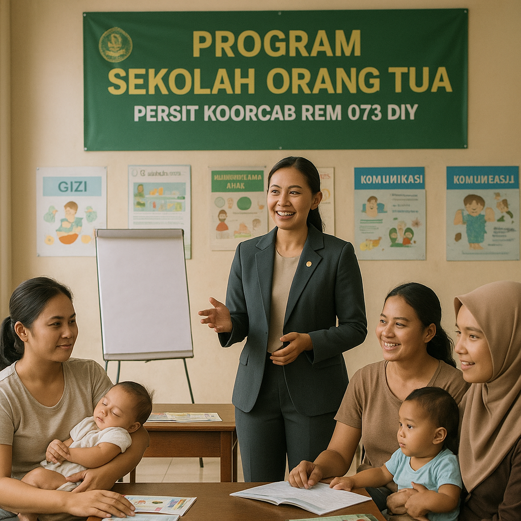 Program 'Sekolah Orang Tua' oleh Persit Koorcab Rem 073 bagi Ibu Muda Prajurit