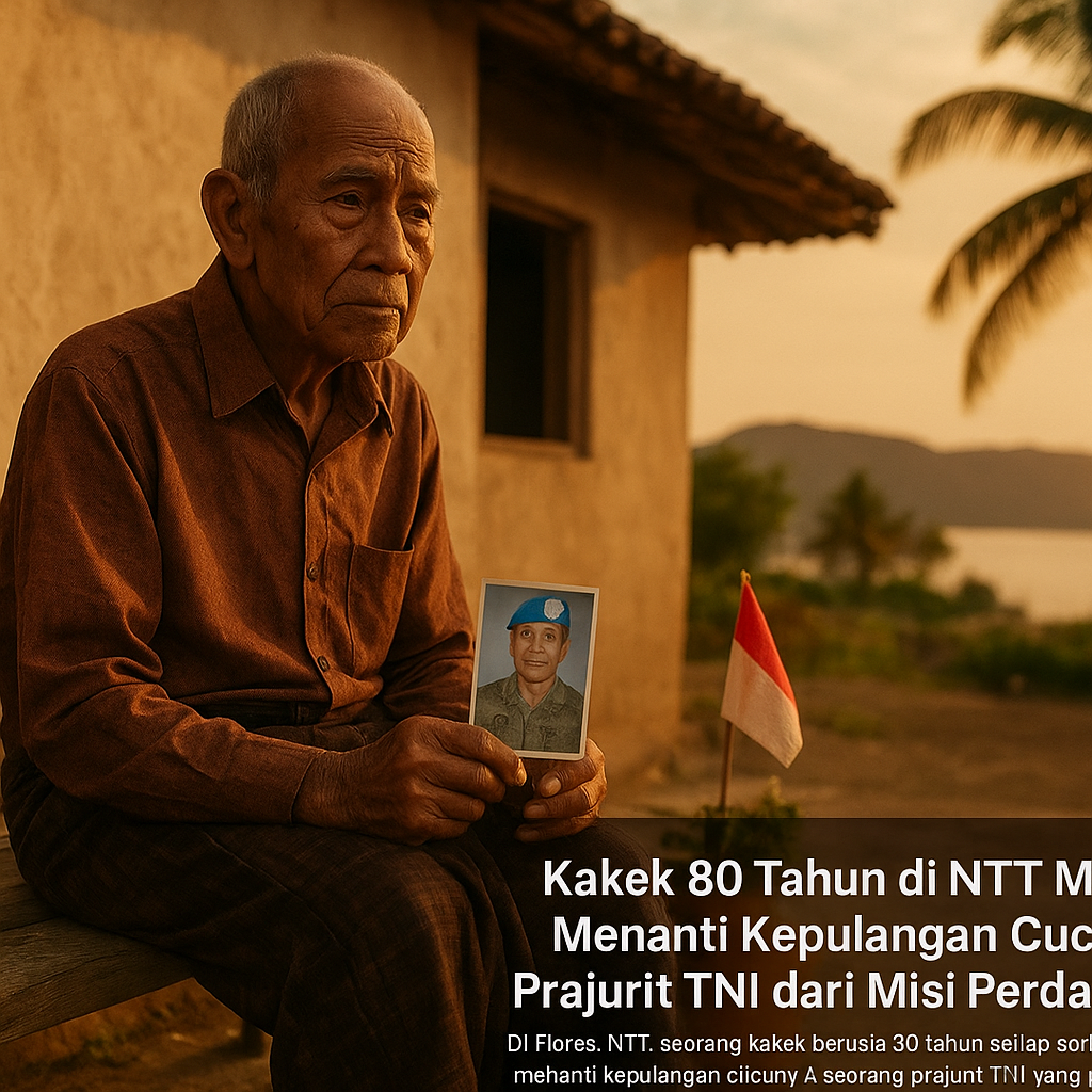 Kakek 80 Tahun di NTT Masih Menanti Kepulangan Cucu Prajurit TNI dari Misi Perdamaian