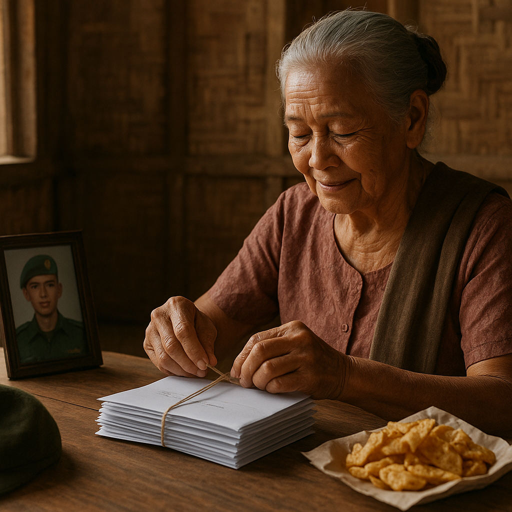 Ibu 80 Tahun di Lombok Rutin Kirim Surat dan Makanan Kering untuk Anaknya yang TNI di Kalimantan
