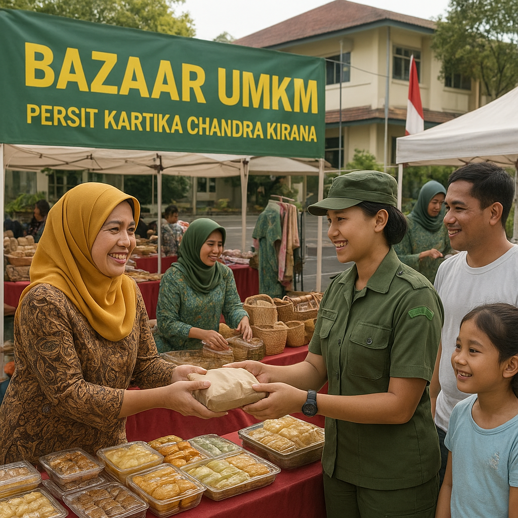 Persit KCK Gelar Bazaar UMKM untuk Dukung Ekonomi Keluarga Prajurit
