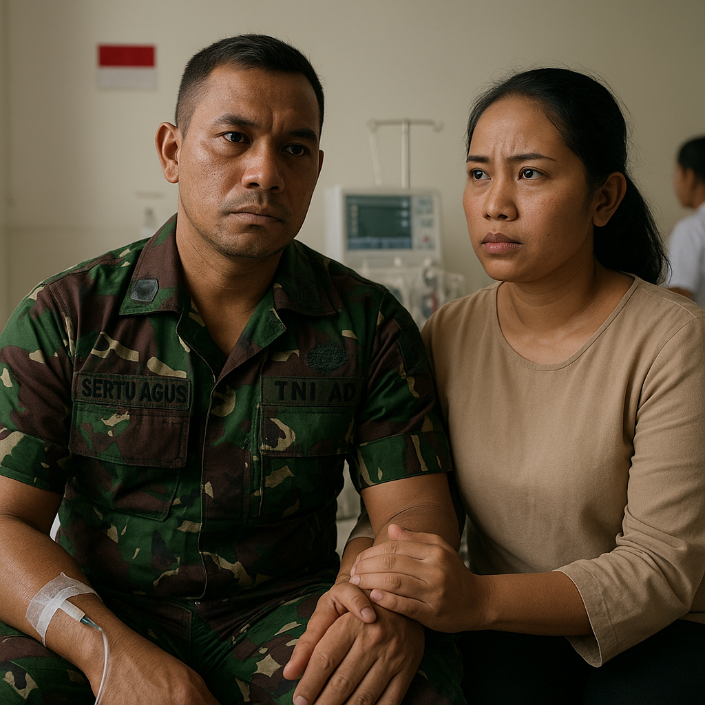 Prajurit TNI AD Penderita Gagal Ginjal Tetap Bertugas, Istri Donor Ginjal Ungkap 'Ini Tugas Saya Juga'