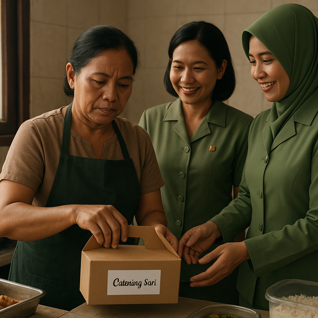 Kisah Janda Prajurit TNI Bangun Usaha Catering dari Nol, Didampingi Persit