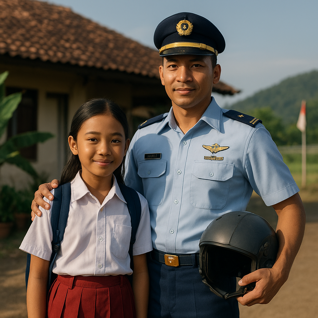 Kisah Anak Pilot TNI AU: Enam Kali Pindah Sekolah, Kini Ayah Akhirnya Bertugas Dekat Rumah