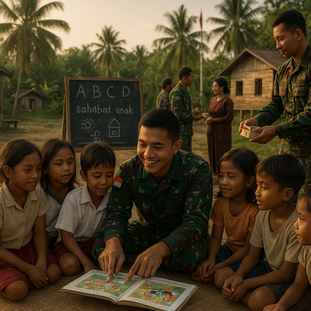 Program TNI "Sahabat Anak" di Perbatasan: Mengajar dan Berbagi dengan Generasi Muda