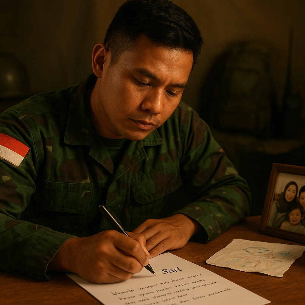 Kado Valentine dari Medan Tempur: Surat dan Puisi Prajurit TNI AD untuk Istri di Kampung