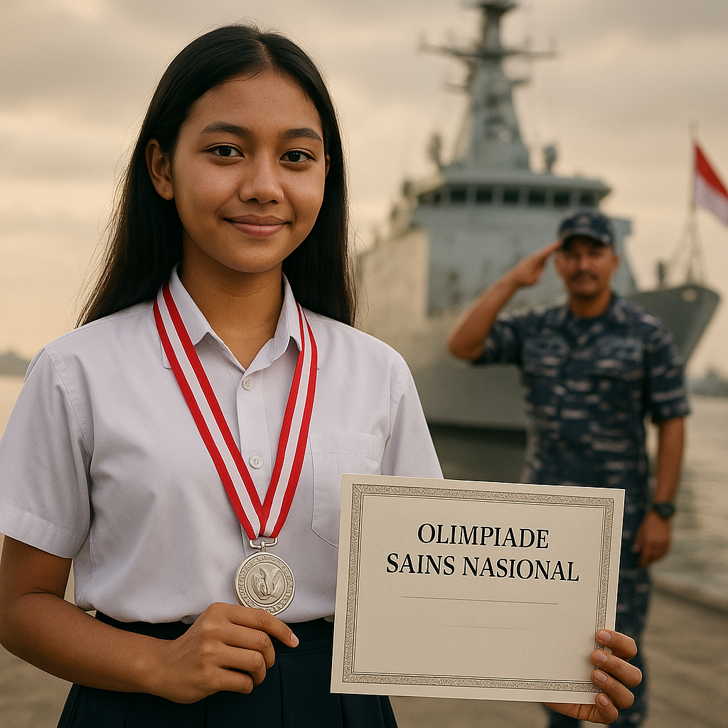 Anak Prajurit TNI AL dengan Prestasi Olimpiade Sains: "Ayah di Kapal adalah Inspirasiku"