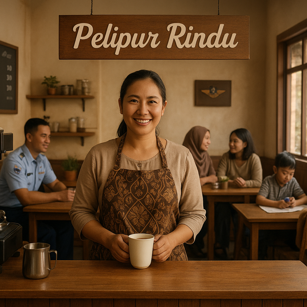 Kedai Kopi 'Pelipur Rindu': Usaha Istri Prajurit TNI AU yang Menjadi Tempat Berkumpul Keluarga Militer