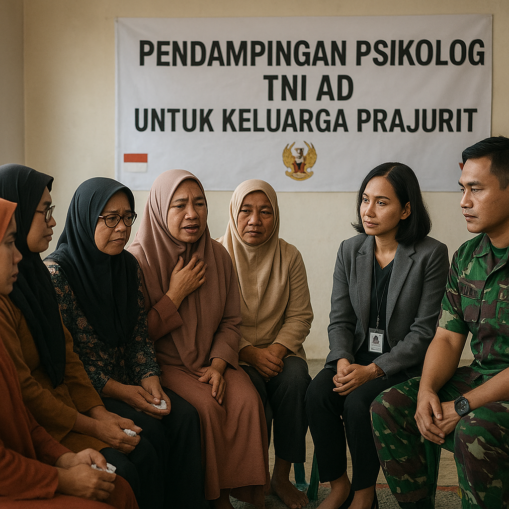 Bantuan Psikologis TNI untuk Keluarga Prajurit yang Mengalami Stres Operasi