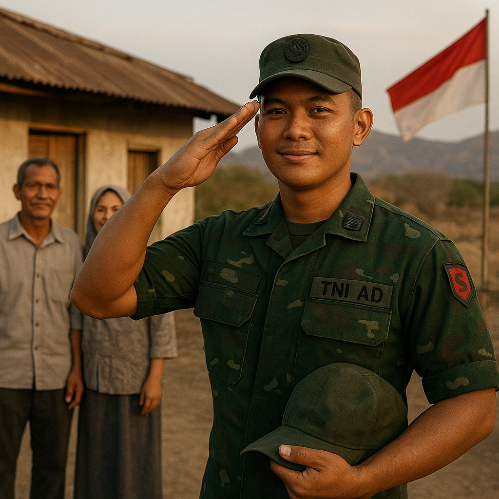 Dari Pengungsi ke Prajurit: Kisah Anak Mantan Pengungsi Timor Timur yang Kini Jadi Kebanggaan Keluarga di TNI AD