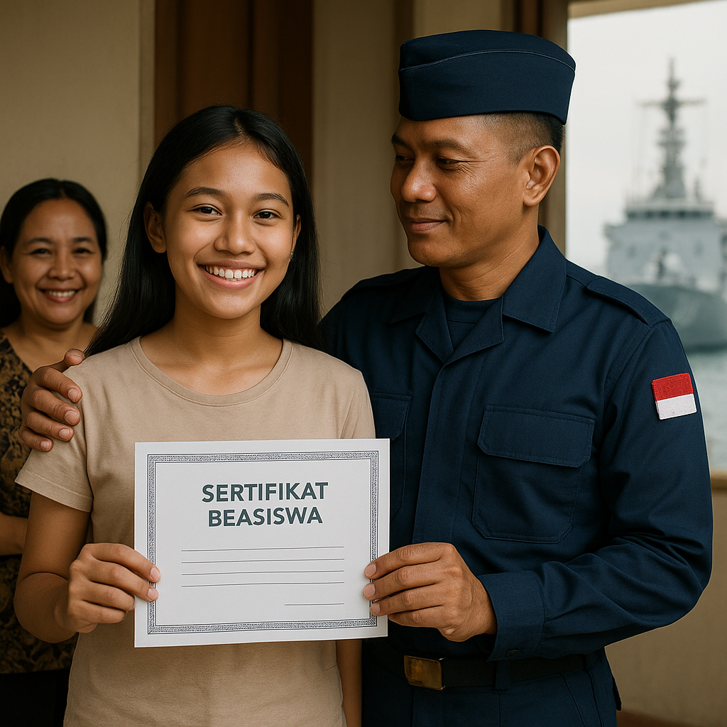 Prestasi Anak Prajurit AL: Menang Beasiswa Berkat Semangat Ayah