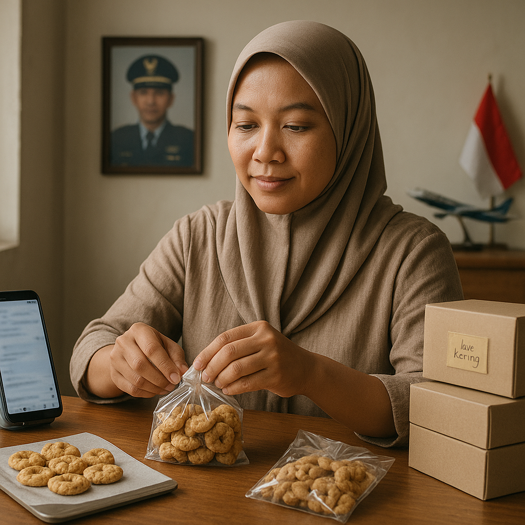 Sambil Jualan Online, Istri Penerbang TNI AU Tegar Menanti Suami Pulang