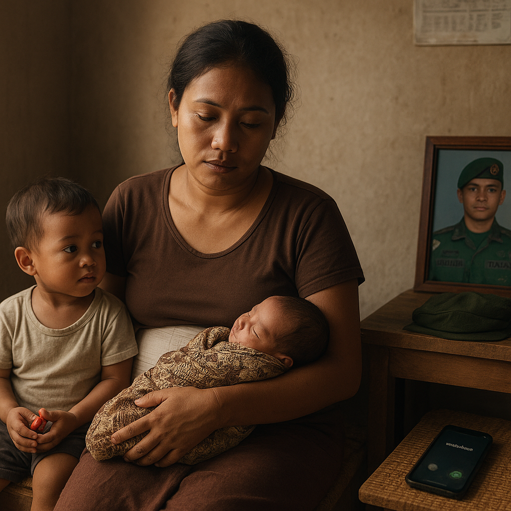 Haru Istri Prajurit TNI AD di Perbatasan Papua: Setahun Sekali Bertemu, Anak Kedua Lahir Tanpa Didampingi Suami