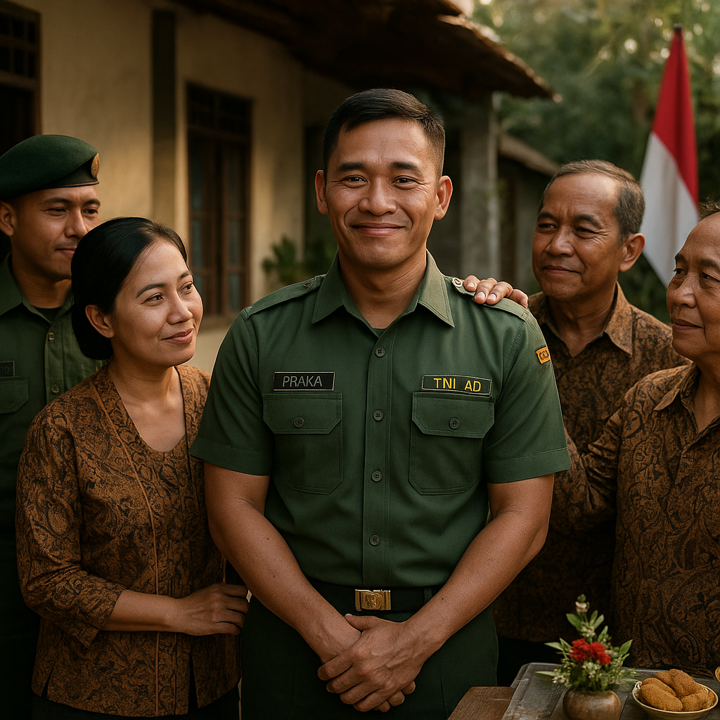 Upacara Syukur Prajurit TNI yang Pulih dari Cedera Berat, Dihadiri Keluarga dan Kawan Seangkat