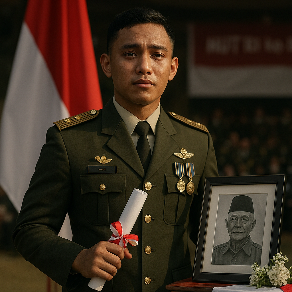 HUT RI ke-80: Cucu Veteran Pejuang 1945 Lulus Akademi Militer dengan Predikat Terbaik, Persembahkan untuk Kakek yang Wafat 3 Bulan Sebelum Wisuda