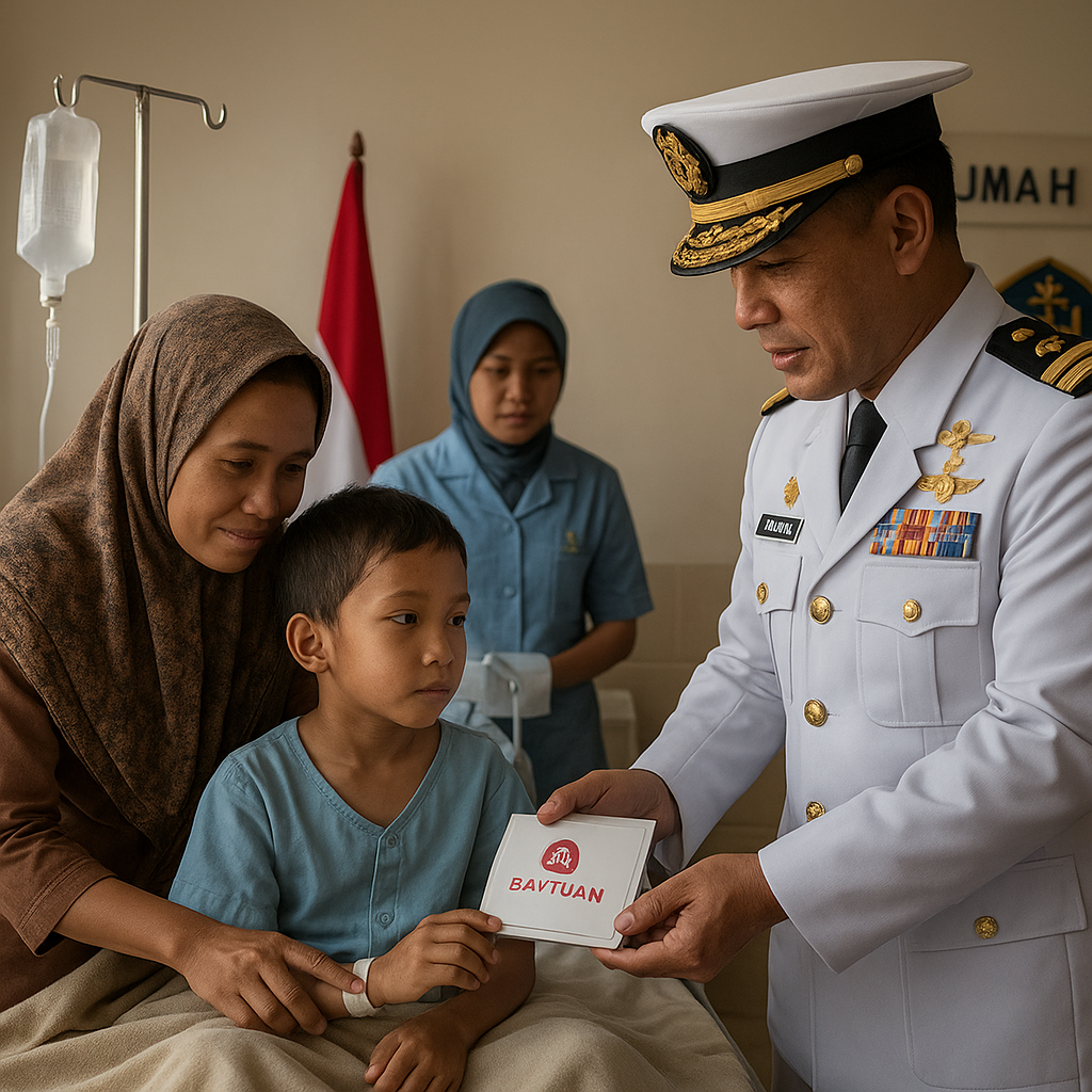 Anak Prajurit TNI AL Penderita Thalasemia Terima Bantuan dari Kasal