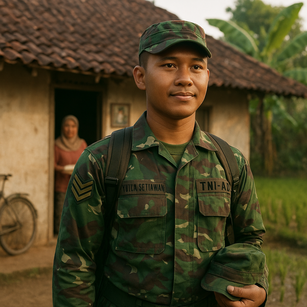 Jadi TNI karena Makan Gratis: Kisah Perjuangan Prajurit dari Keluarga Miskin di Lamongan