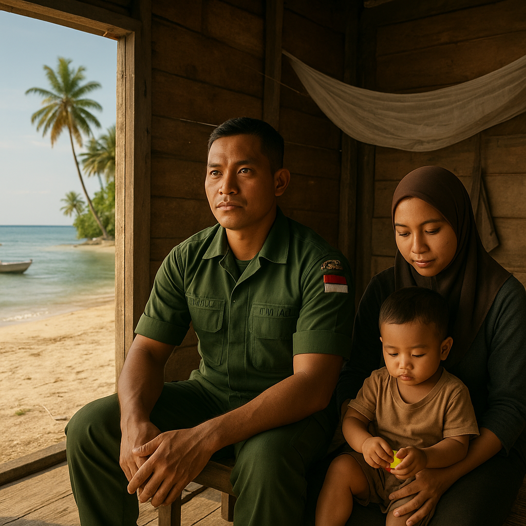 Keteguhan Keluarga Prajurit TNI AD yang Bertugas di Pulau Terluar Tanpa Akses Medis