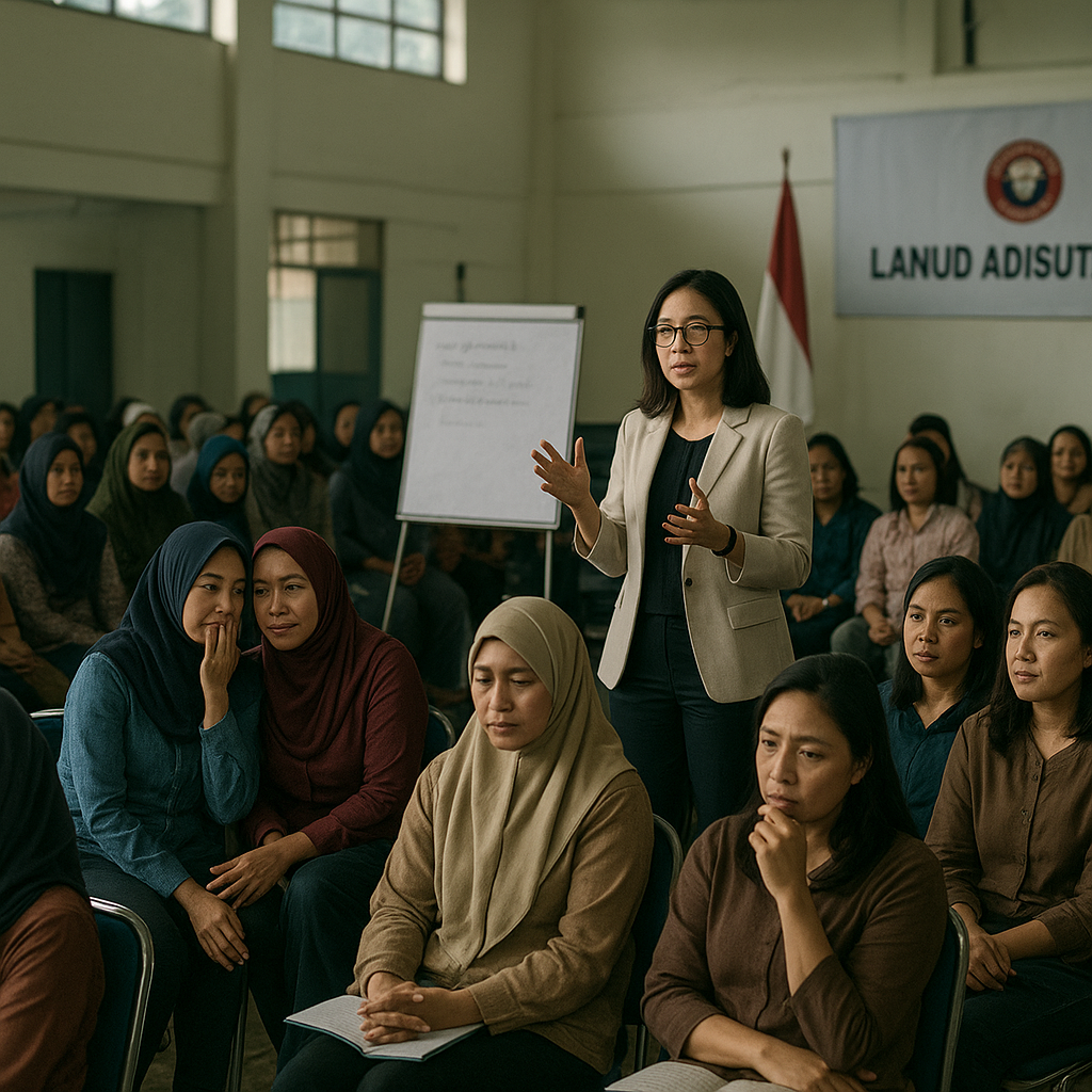 Pelatihan Mental Istri Prajurit TNI AU untuk Hadapi Misi Kemanusiaan yang Panjang