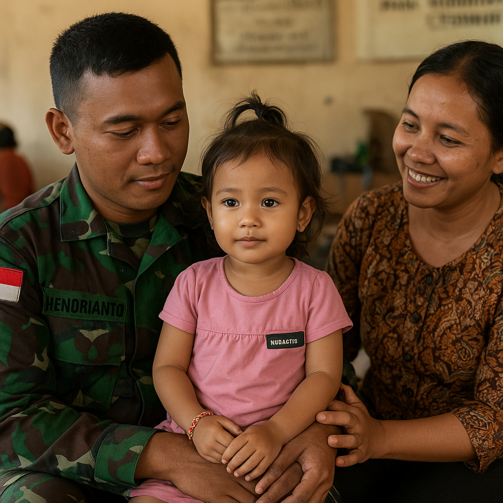 Prajurit TNI AD Adopsi Anak Korban Banjir Bandang, Diberi Nama Penuh Harapan