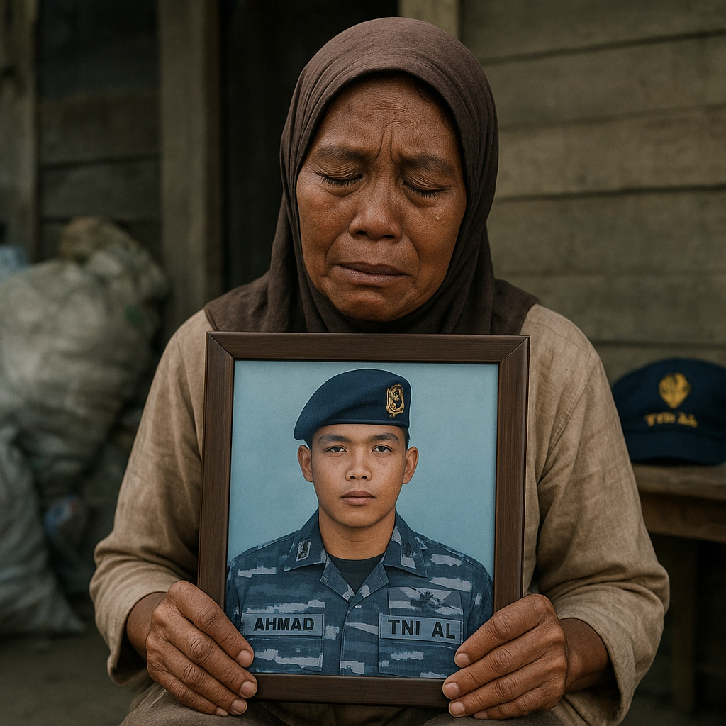 Duka di Balik Seragam: Kisah Ibu Prajurit TNI AL yang Kehilangan Anak Tunggalnya di Laut