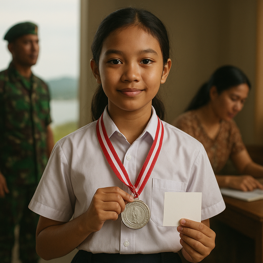 Anak Prajurit TNI dengan Prestasi Olimpiade Sains: "Ayah di Perbatasan, Ibu di Rumah adalah Guruku"