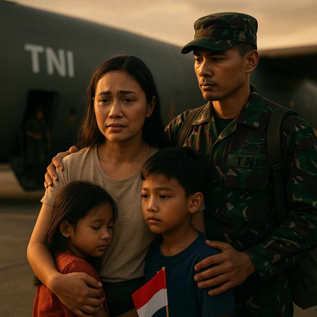 Keikhlasan Istri Prajurit TNI Lepas Suami Bertugas ke Lebanon di Tengah Ketegangan