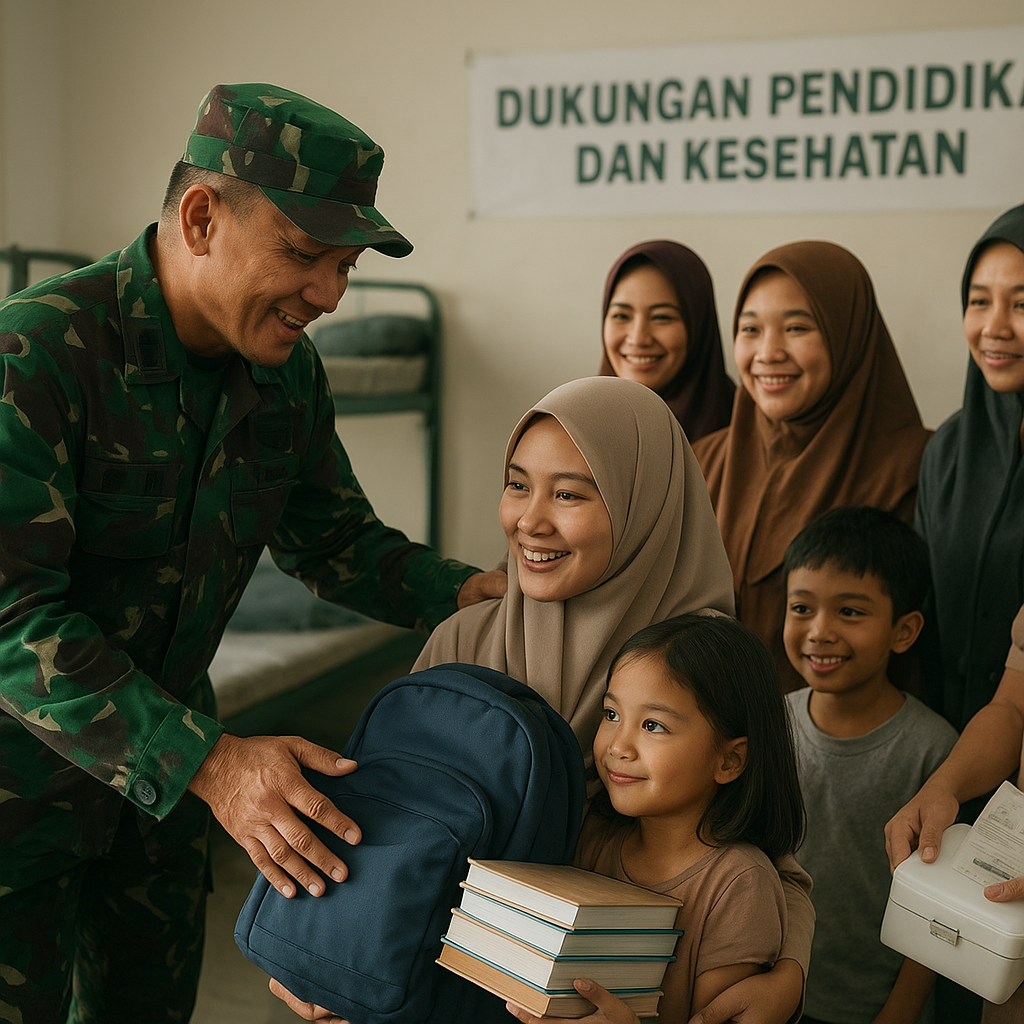 Dukungan Komando Pasukan Gerak Cepat: Bantuan Pendidikan dan Kesehatan Bagi Keluarga Prajurit