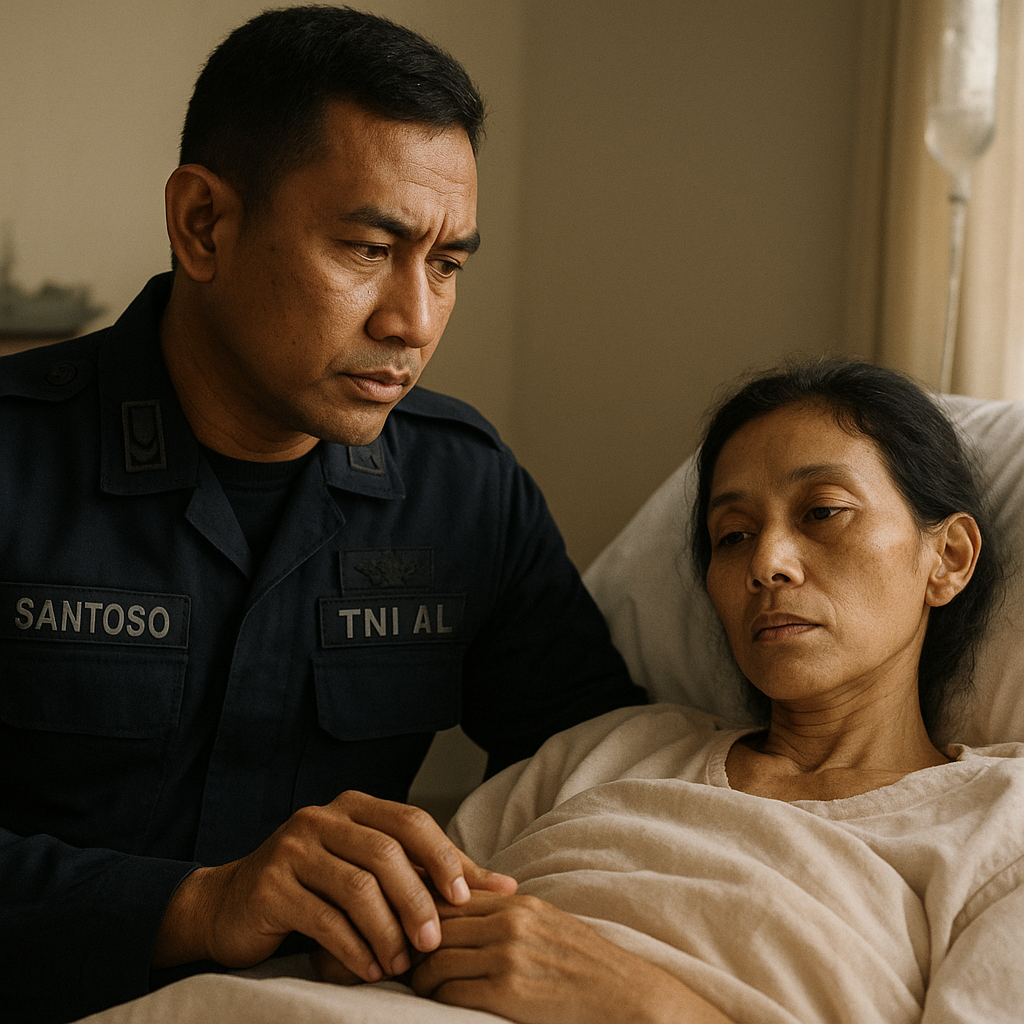 Dukungan Suami TNI AL, Jadi Tulang Punggung Keluarga Saat Isteri Berjuang Sembuh dari Sakit Langka