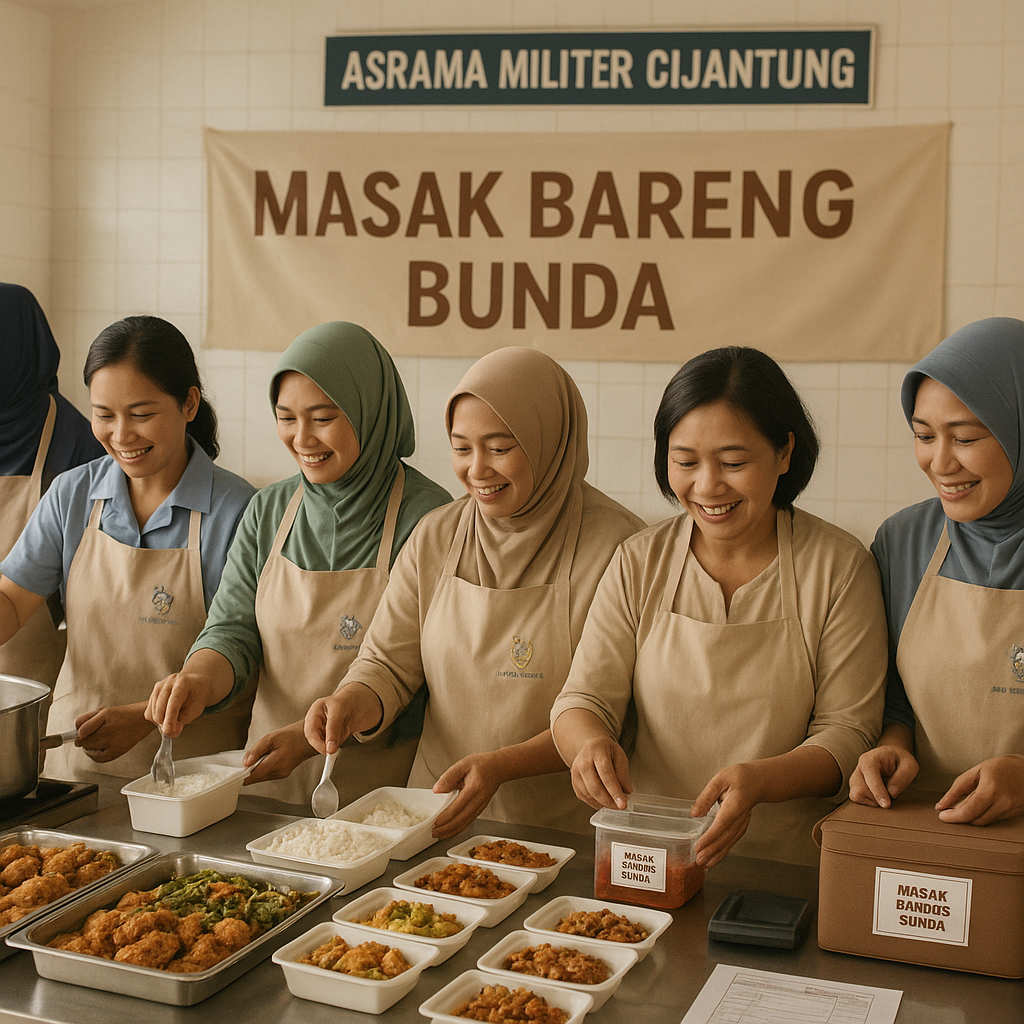 Bisnis Katering Istri-Istri Prajurit Meningkatkan Ekonomi Keluarga di Asrama Militer