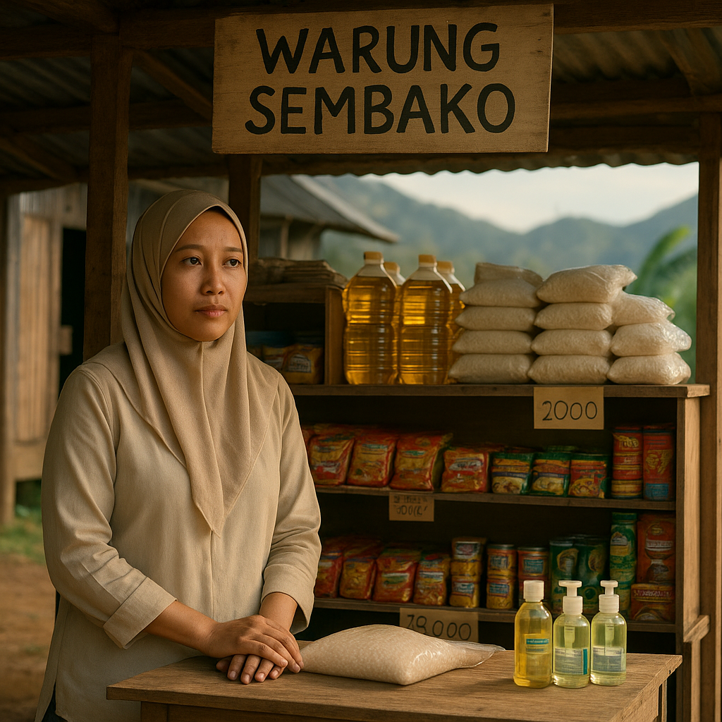 Istri Prajurit di Perbatasan Buka Warung Sederhana untuk Tambah Penghasilan