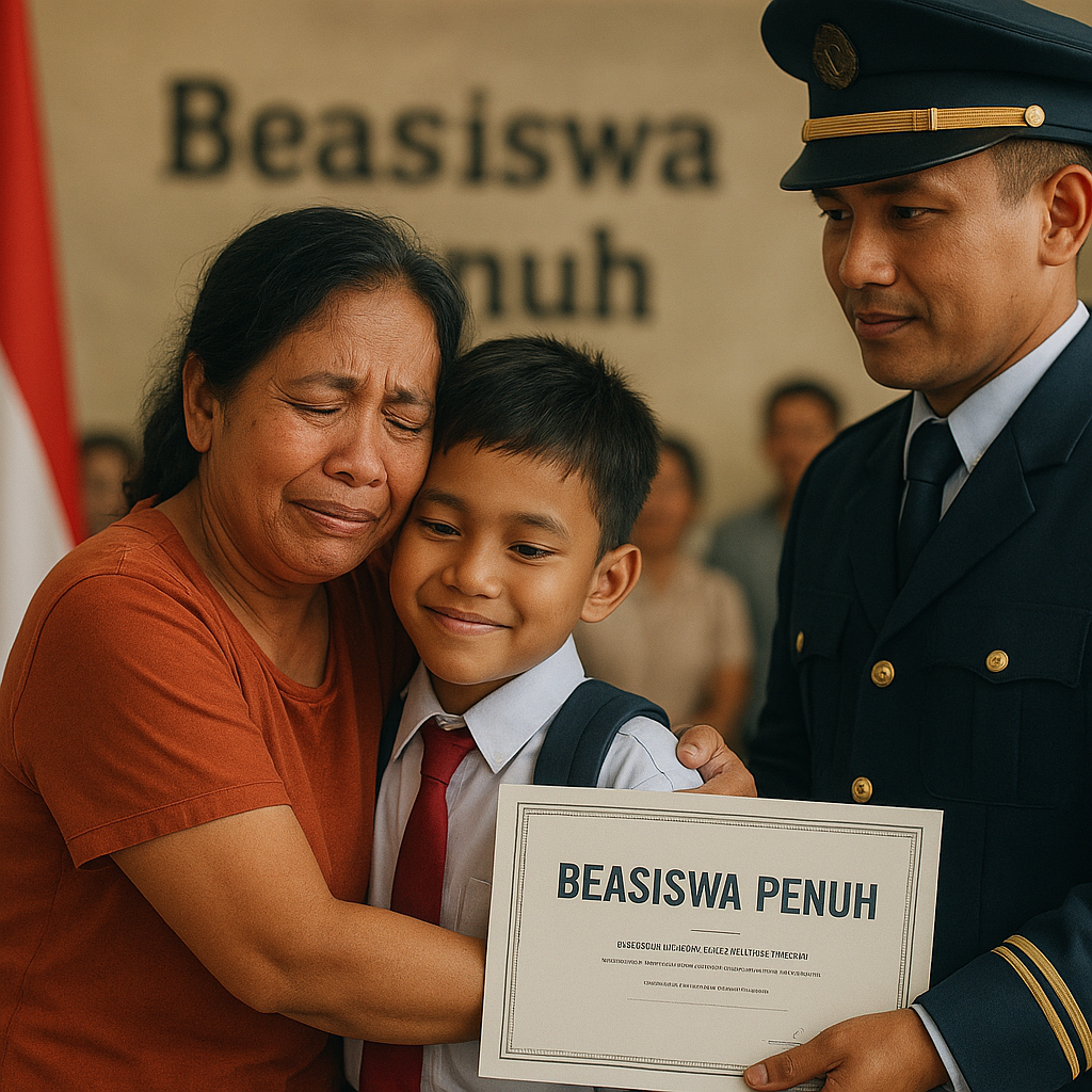 Anak Prajurit Gugur Dapat Beasiswa Penuh, Ibunda Terharu: 'Negara Tidak Pernah Lupa'