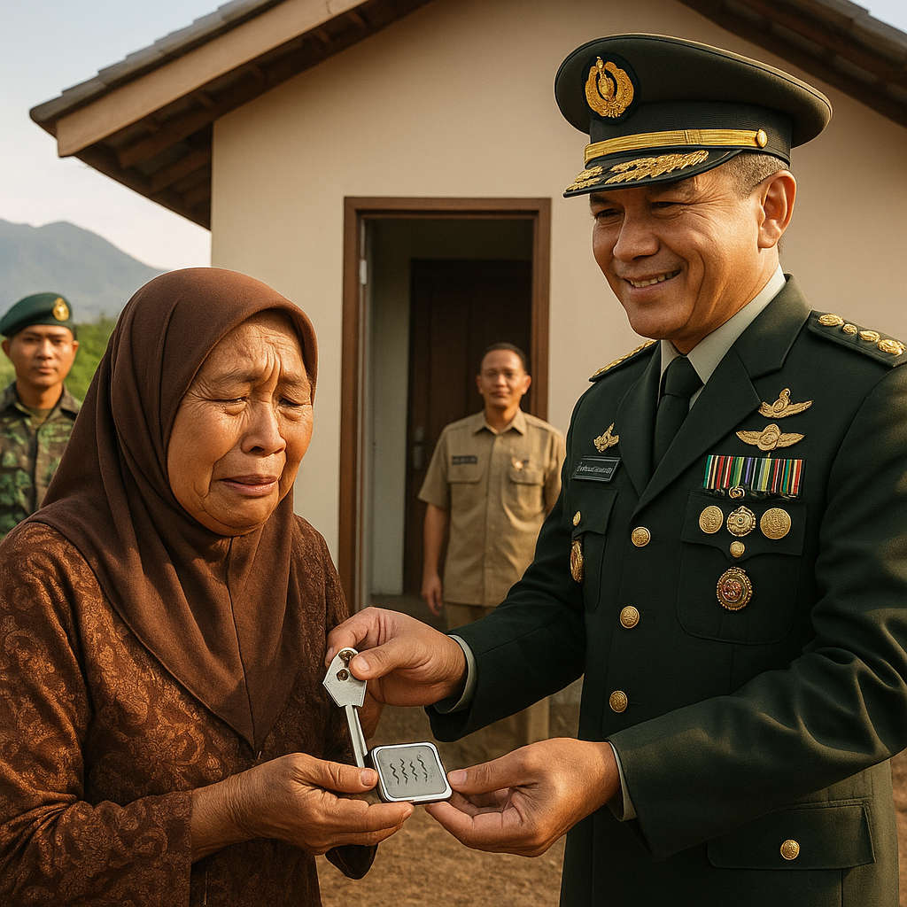 Ibu Prajurit Gugur di Papua Terima Rumah Layak Huni dari KASAD, Air Mata Tak Terbendung