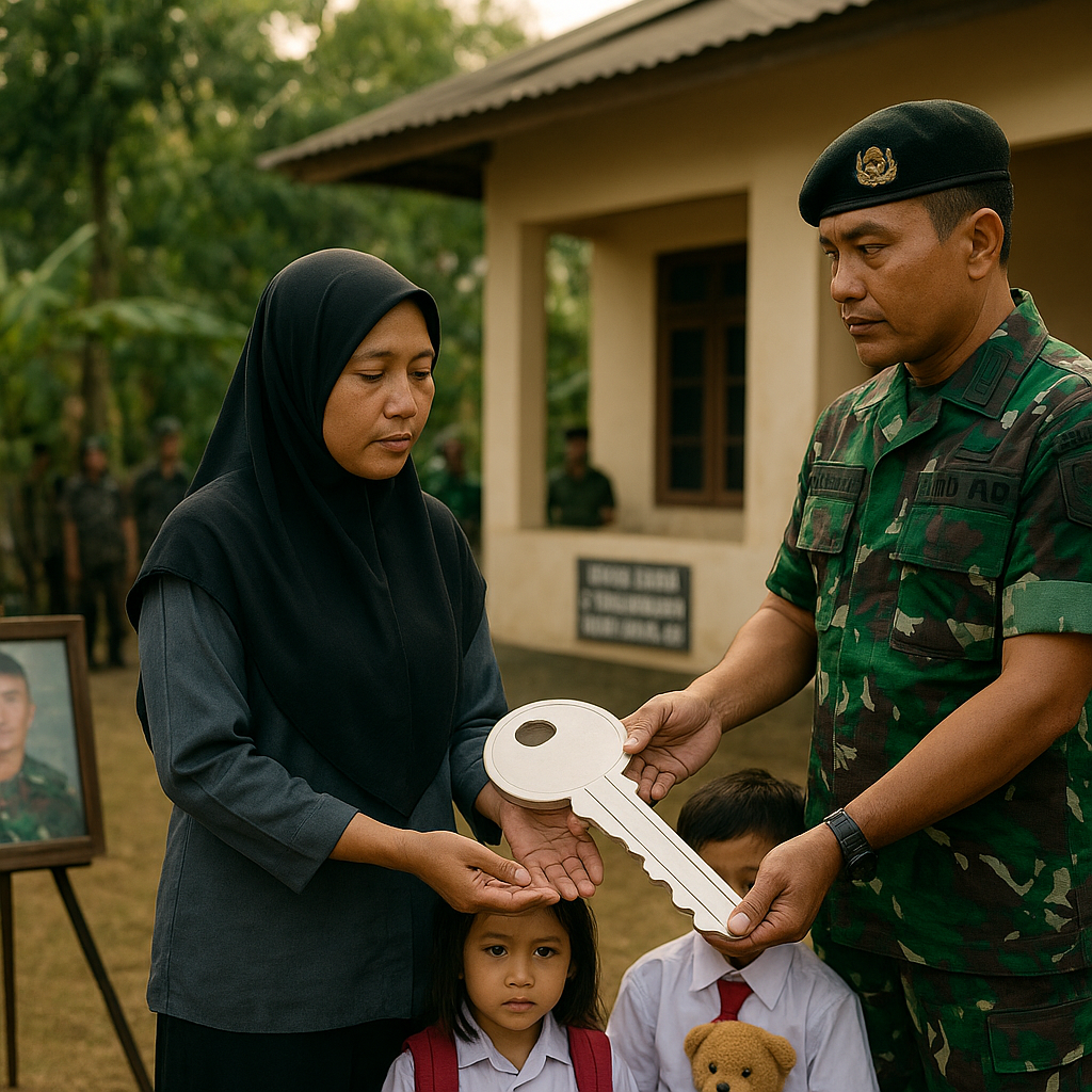 Prajurit TNI AD Gugur di Papua, Istri Dapat Rumah Dinas dan Tunjangan Anak Sekolah