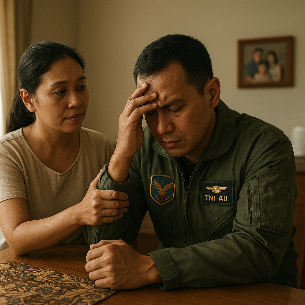 Istri Prajurit TNI AU Berbagi Kisah: Mendampingi Suami yang Alami PTSD Pasca Misi