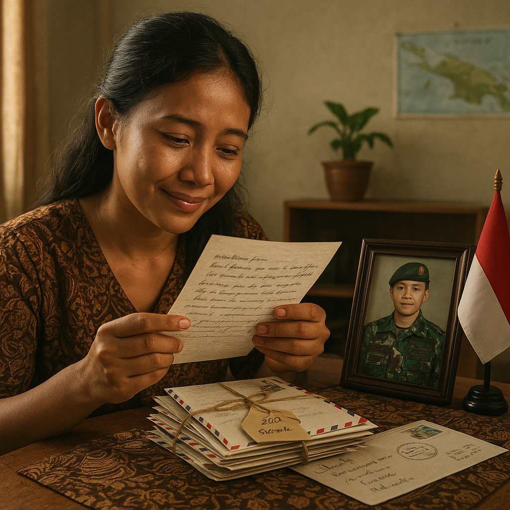 Surat Cinta dari Medan Tugas: Prajurit Kirim 365 Surat untuk Istri Setiap Hari
