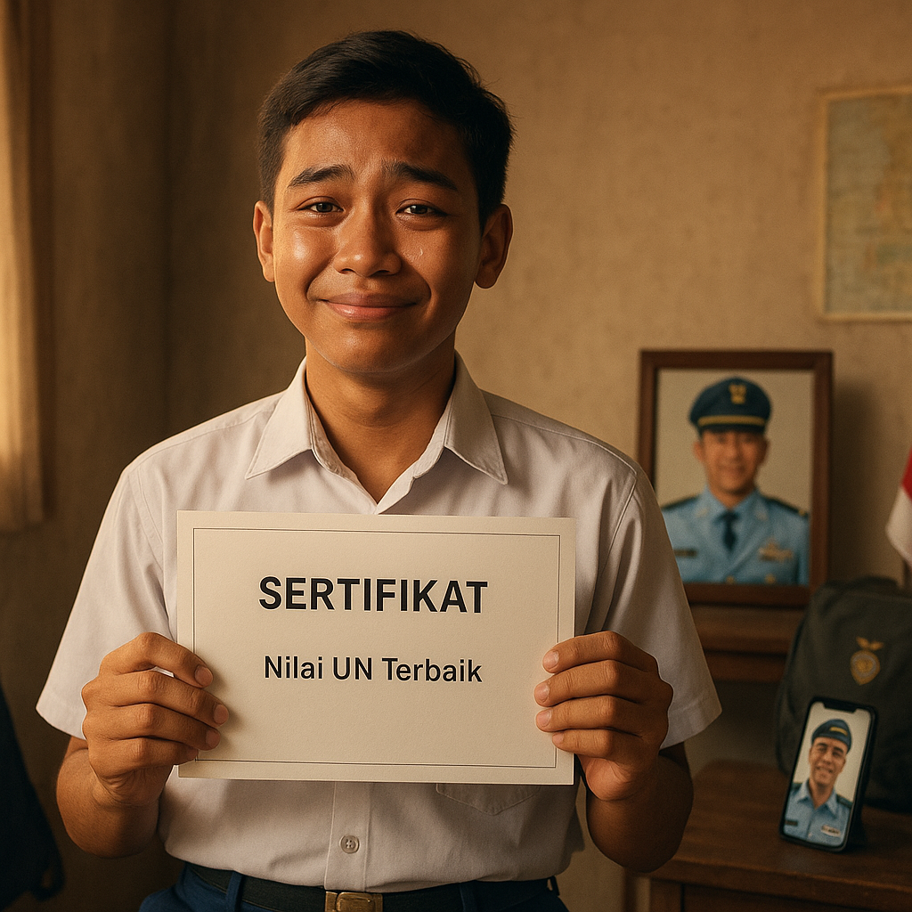 Anak Prajurit TNI AU Raih Nilai UN Tertinggi, Hadiah untuk Ayah di Penugasan