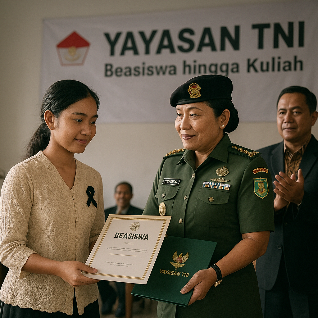 Anak Yatim Prajurit TNI Dapat Beasiswa hingga Kuliah dari Yayasan TNI