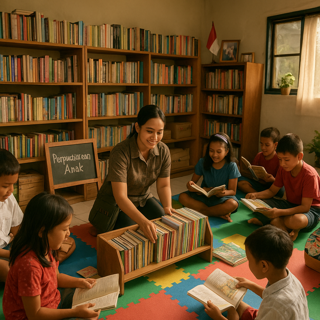 Rumah Dinas TNI AD di Malang Disulap Jadi Perpustakaan Anak oleh Istri Prajurit, Bantu Anak-Anak Sekitar Belajar