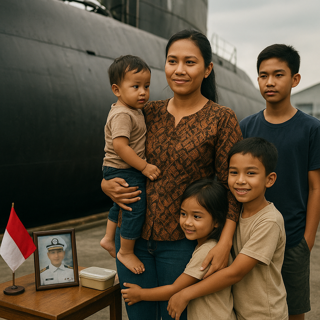 Ibu dari Empat Anak Ini Jalani Hari-Hari sebagai Istri Prajurit TNI AL di Kapal Selam