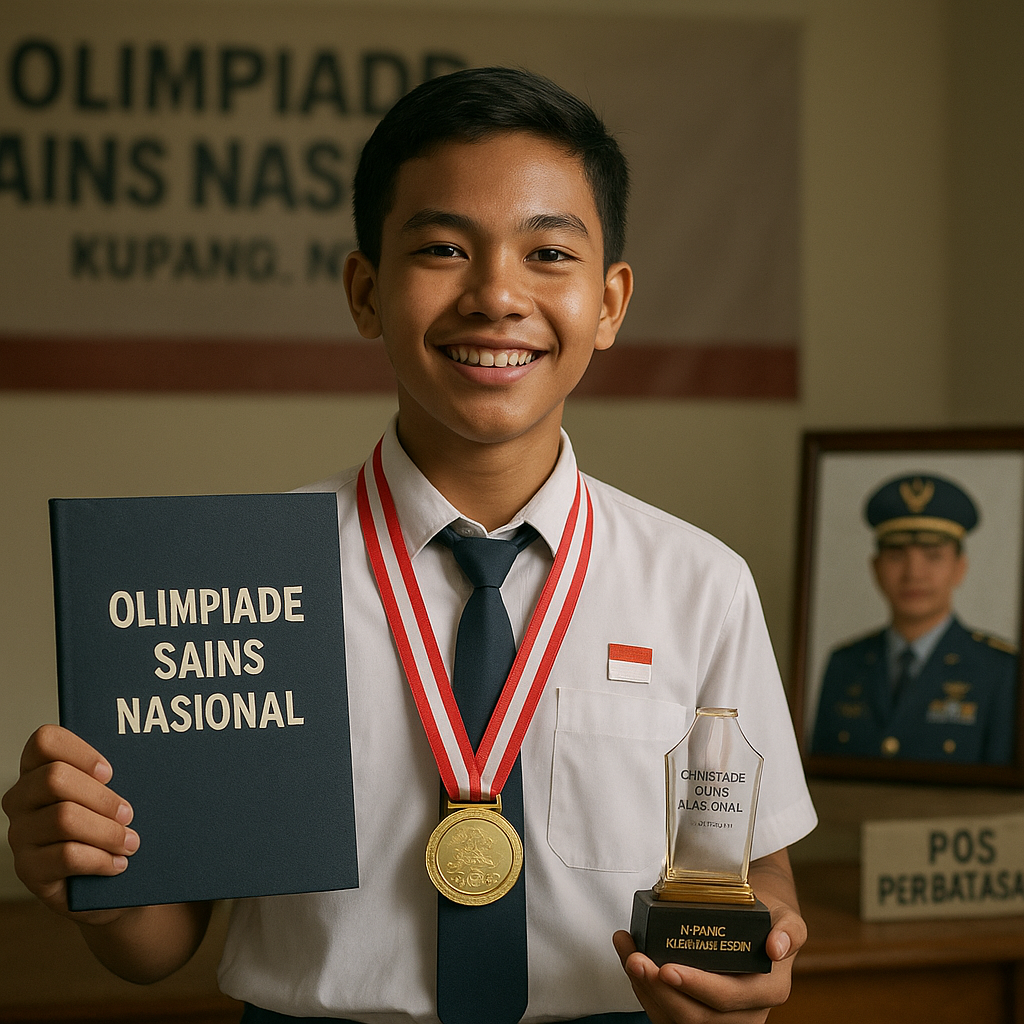 Anak Prajurit TNI AU di Kupang Menangi Olimpiade Sains, Dedikasi Ayah di Perbatasan Jadi Motivasi