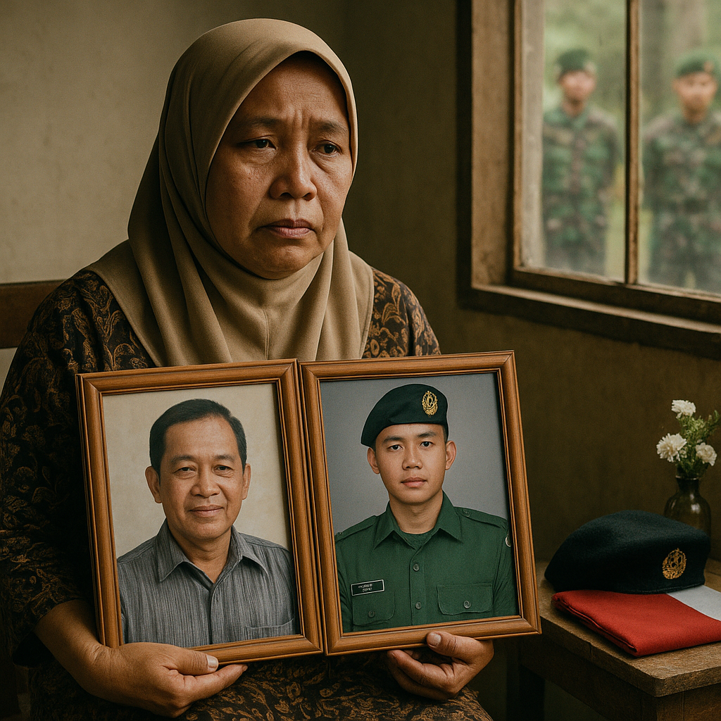 Duka Ganda di Kalimantan: Ayah Prajurit TNI AD Wafat, Anaknya Gugur Saat Bertugas di Papua