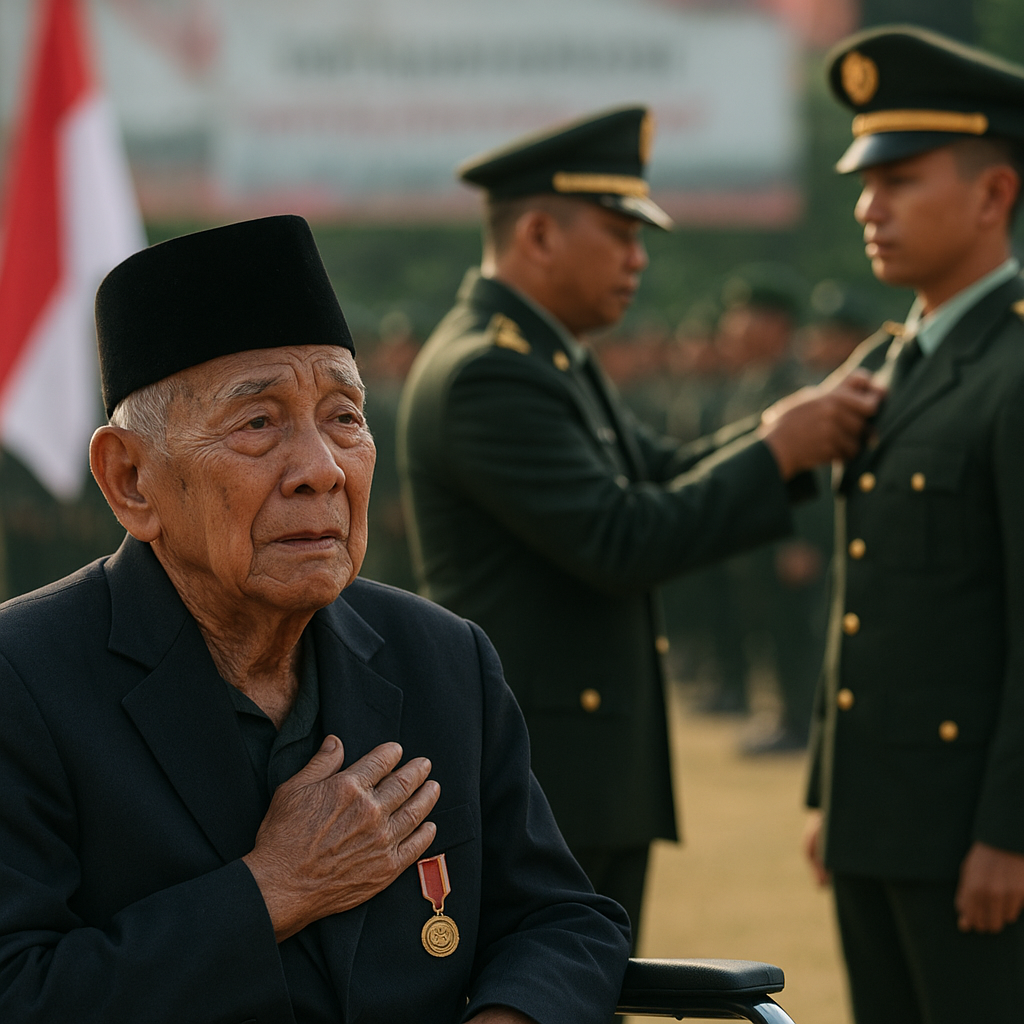 Hari Pahlawan: Veteran TNI 89 Tahun Bangga Cucunya Dilantik Jadi Perwira